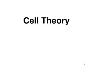 Cell Theory