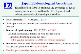 Japan Epidemiological Association