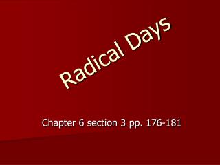 Radical Days