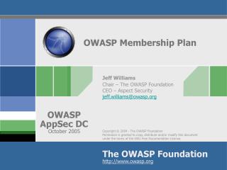 OWASP Membership Plan