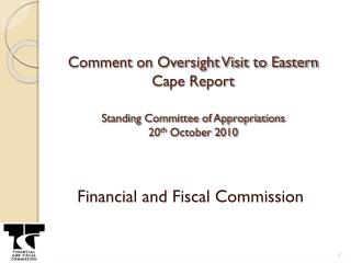 Financial and Fiscal Commission