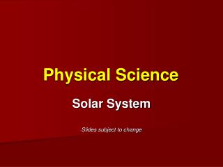 Physical Science