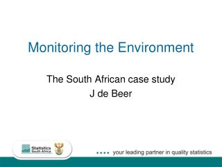 Monitoring the Environment