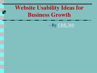 Website Usability Ideas for Business Growth