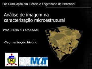 Análise de imagem na caracterização microestrutural