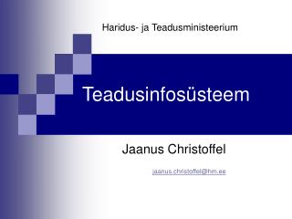 Teadusinfosüsteem