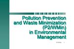 Pollution Prevention and Waste Minimization P2