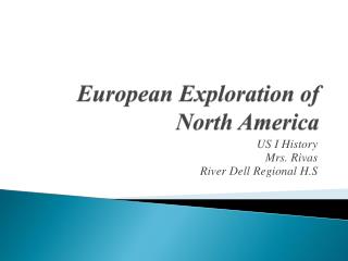 European Exploration of North America