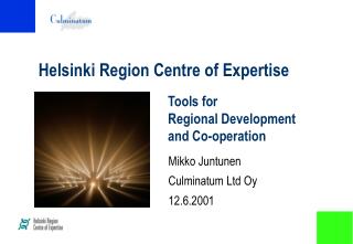 Helsinki Region Centre of Expertise