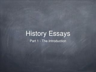 History Essays