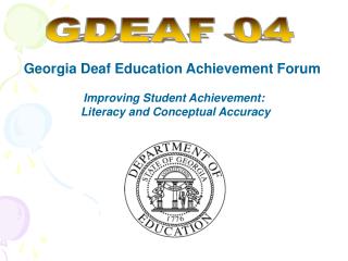 Georgia Deaf Education Achievement Forum