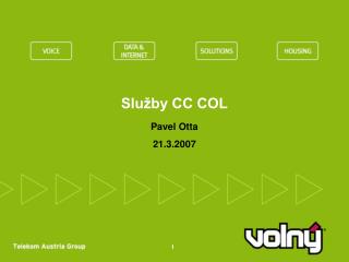 Služby CC COL