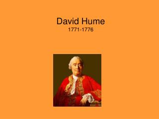 David Hume 1771-1776