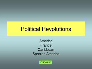 Political Revolutions