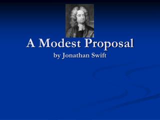 A Modest Proposal by Jonathan Swift