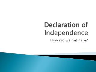 Declaration of Independence