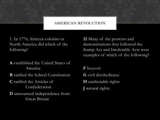 American Revolution