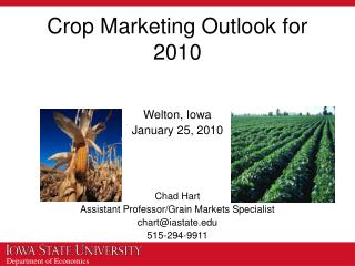 Crop Marketing Outlook for 2010