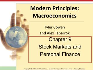 Chapter 9 Stock Markets and Personal Finance