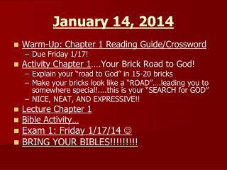 January 14, 2014