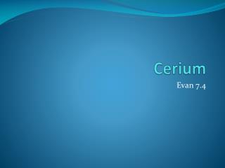 Cerium