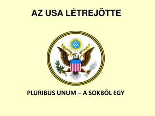 PLURIBUS UNUM – A SOKBÓL EGY