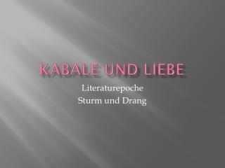 Kabale und Liebe