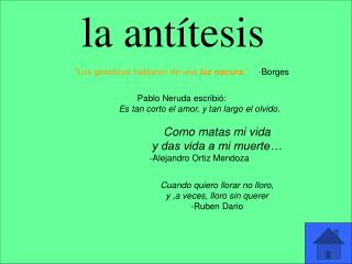 la antítesis