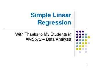Simple Linear Regression
