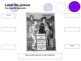 Label the picture You have 60 seconds…