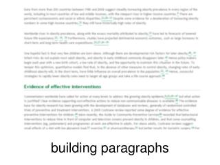 building paragraphs