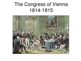 The Congress of Vienna 1814-1815