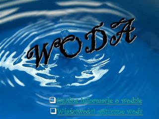 WODA