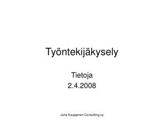 Työntekijäkysely