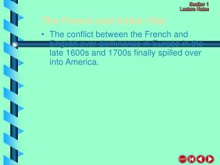 The French and Indian War