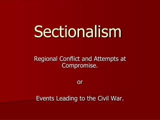 Sectionalism