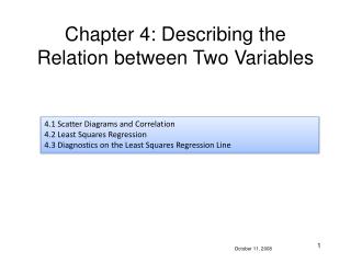 PPT - Chapter 4: Describing the Relation between Two Variables ...