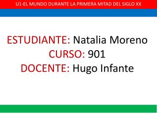 U1-EL MUNDO DURANTE LA PRIMERA MITAD DEL SIGLO XX