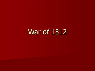 War of 1812