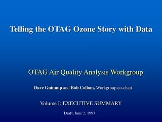 OTAG Air Quality Analysis Workgroup