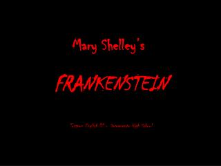 Mary Shelley’s