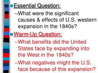 Essential Question: