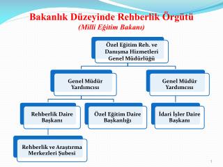 Bakanlık Düzeyinde Rehberlik Örgütü (Milli Eğitim Bakanı)