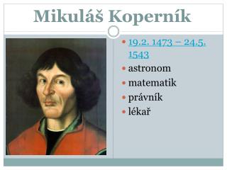 Mikuláš Koperník