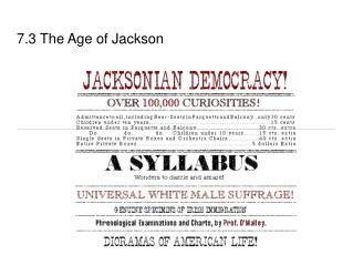 7.3 The Age of Jackson