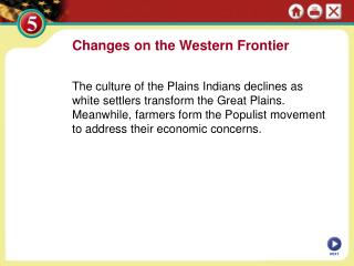 Changes on the Western Frontier