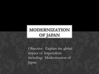 Modernization of Japan