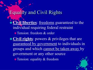 Equality and Civil Rights
