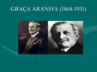 GRAÇA ARANHA (1868-1931)