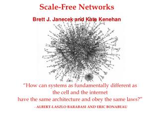 Scale-Free Networks Brett J. Janecek and Kate Kenehan